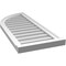Ekena Millwork Quarter Round Top Left Surface Mount PVC Gable Vent w/ 2"W x 2"P Brickmould Sill Frame, 16"W x 38"H GVPQL16X3803SN - alternate 4